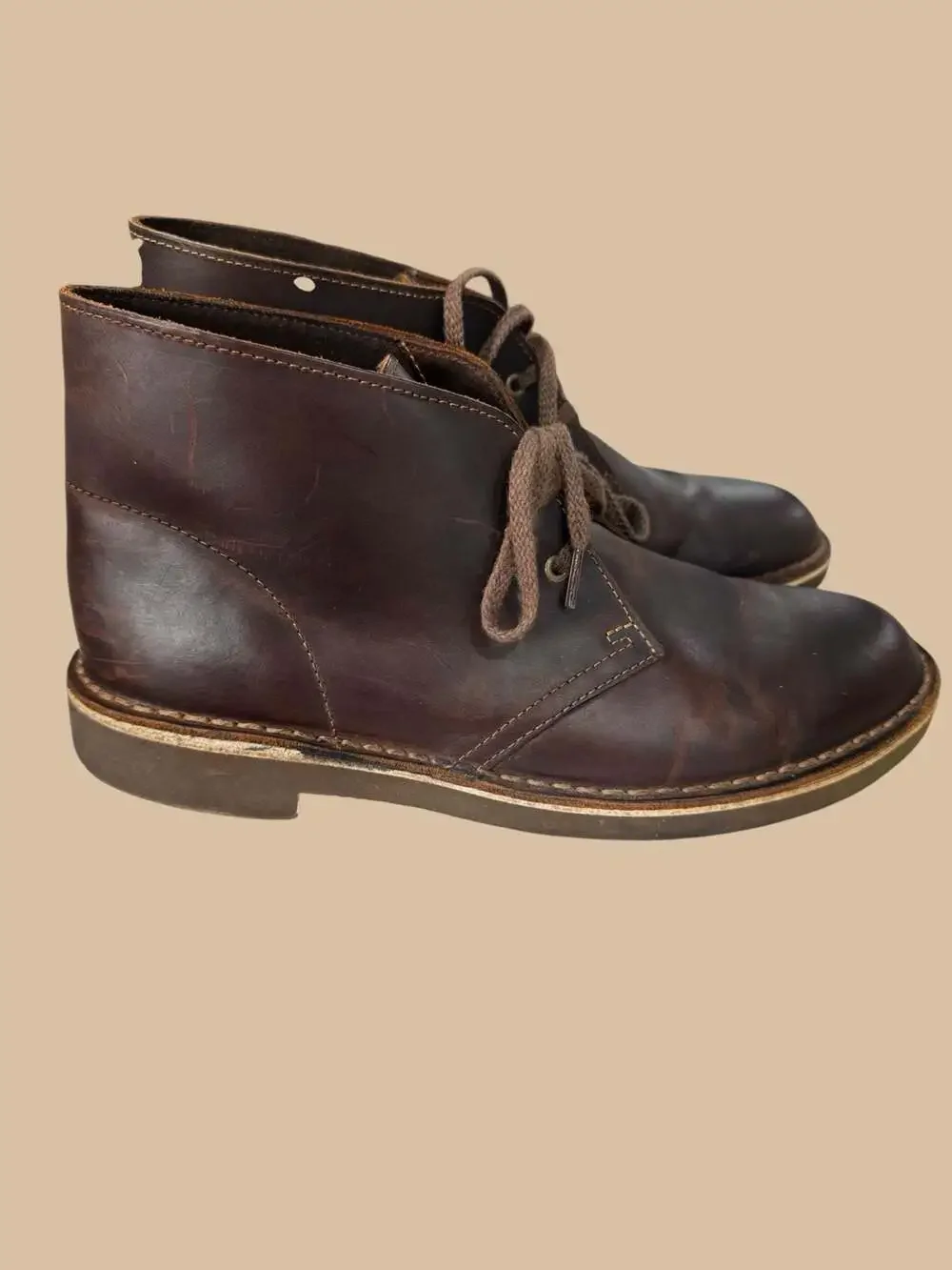 Clarks Desert Boot Brown Leather Men's Size 7.5